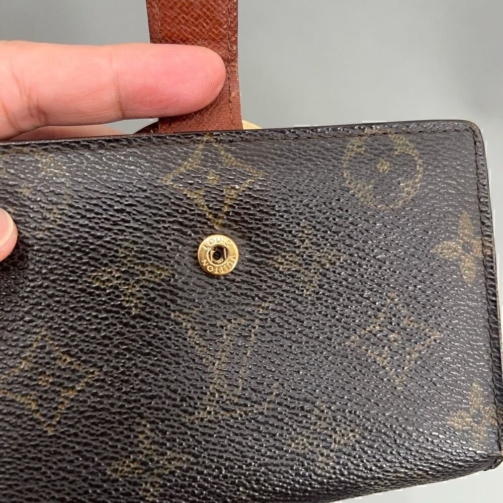 Louis Vuitton Vintage Monogram Bifold Wallet Kisslock Old Money Dark Academia - Picture 4 of 16